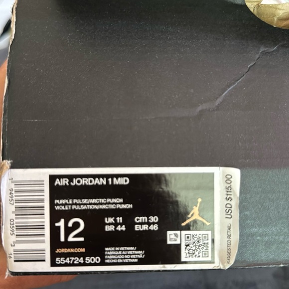 Air Jordan 11 Mid purple pulse/island punch - Picture 5 of 5